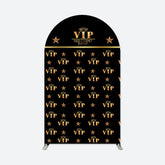 Lofaris Black Gold Vip Arch Backdrop For Red Carpet Event